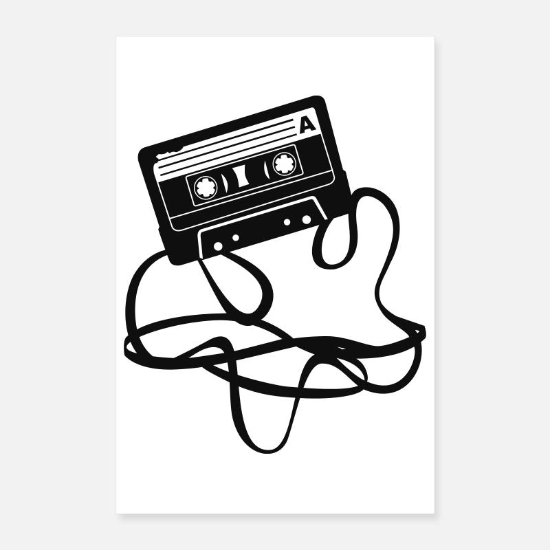 Cassette - bande Poster 40 x 60 cm