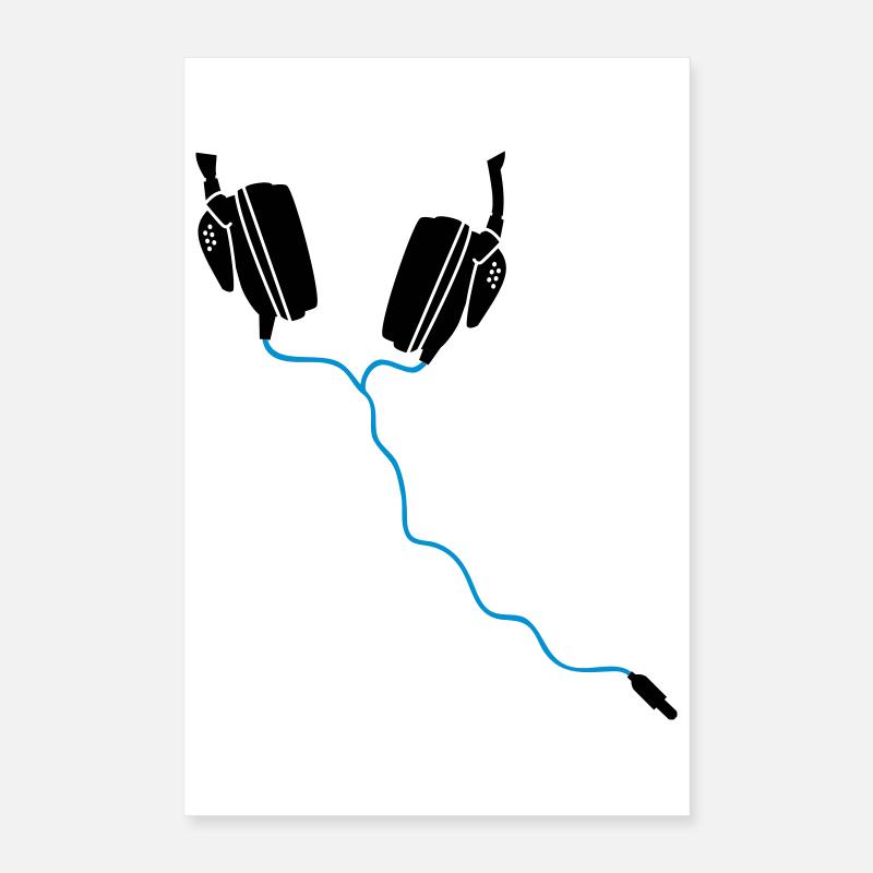 Casque DJ Poster 40 x 60 cm