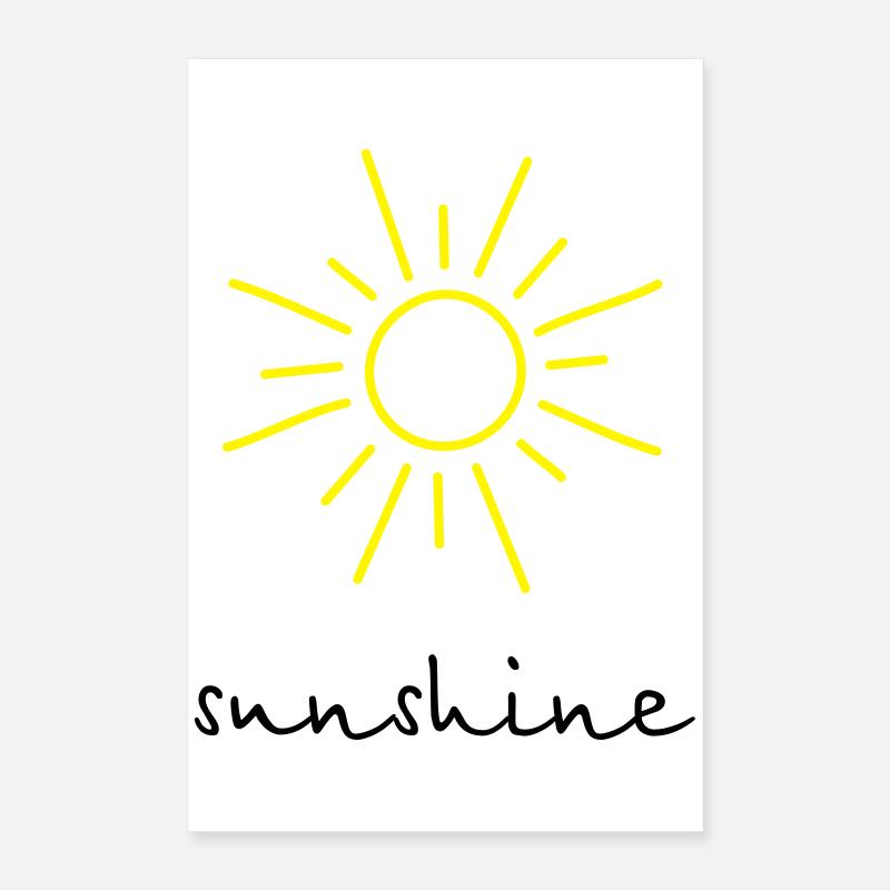 sunshine Sun Poster 16" x 24" (40x60 cm)