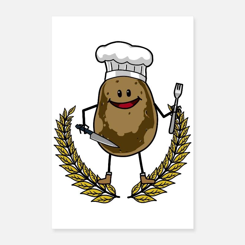Potato Cook Kitchen Cooking Dining Restaurant Poster 16" x 24" (40x60 cm)