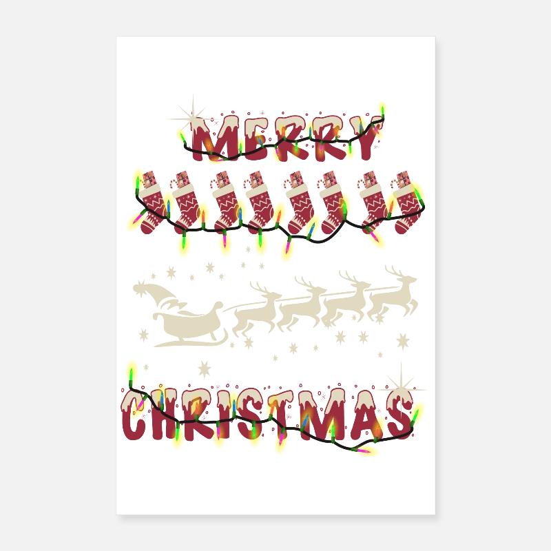 Weihnachtsmann Poster 40x60 cm