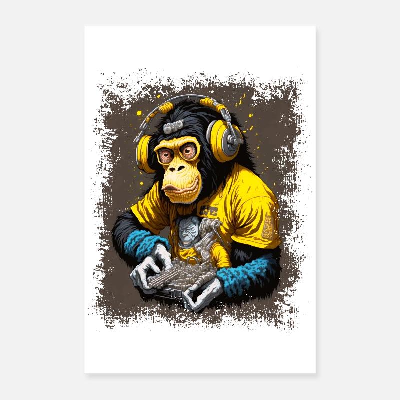 DJ Affe Poster 40x60 cm