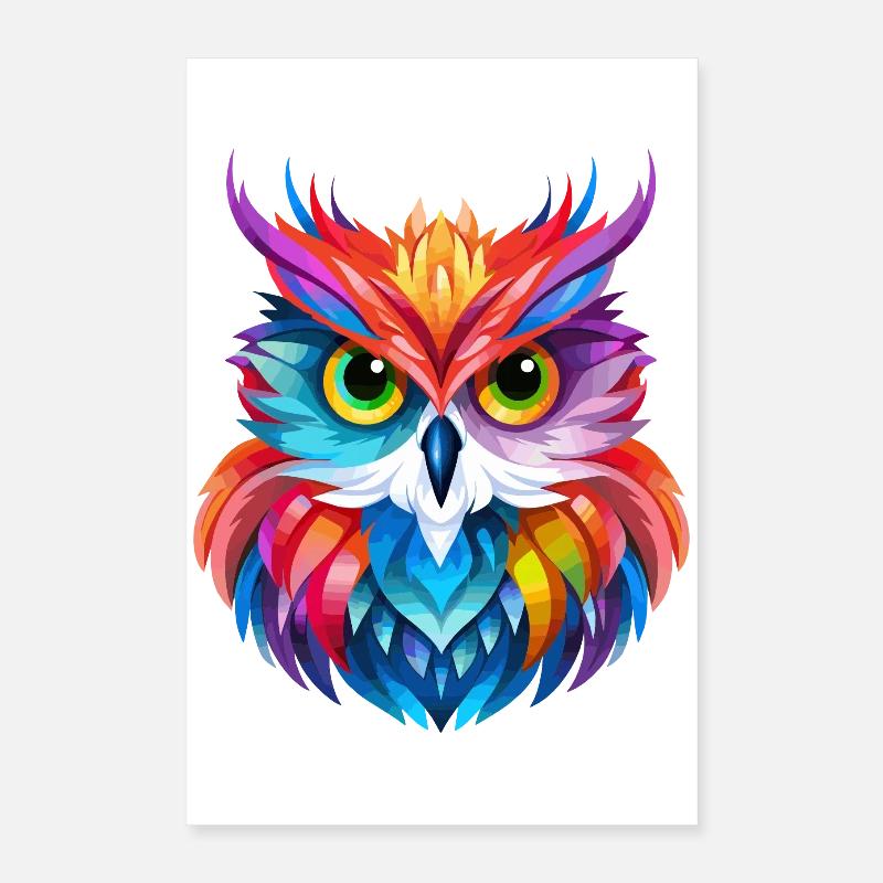 Conception de hibou Poster 40 x 60 cm