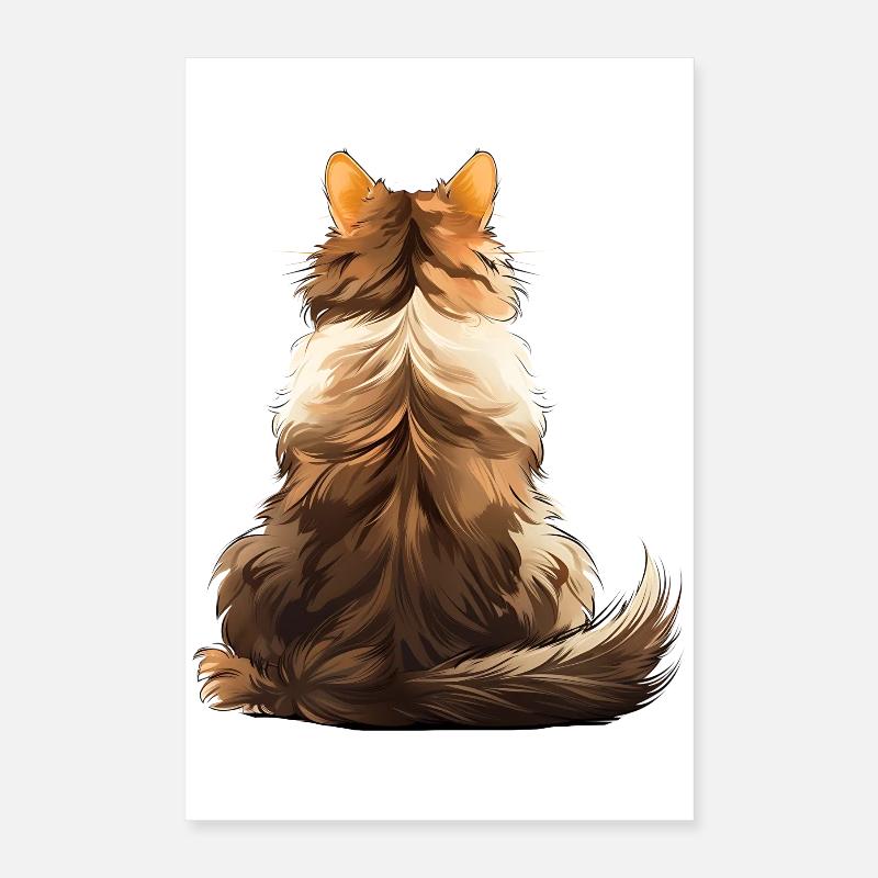 Chat des forêts norvégiennes Poster 40 x 60 cm