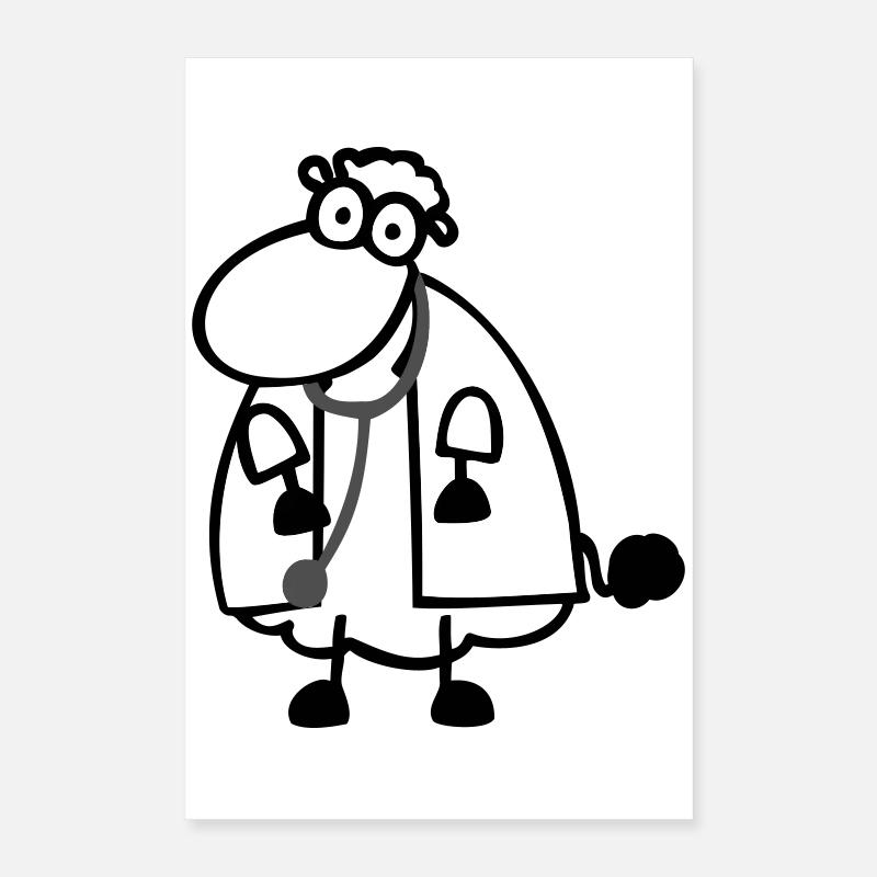 Mouton du docteur Poster 40 x 60 cm