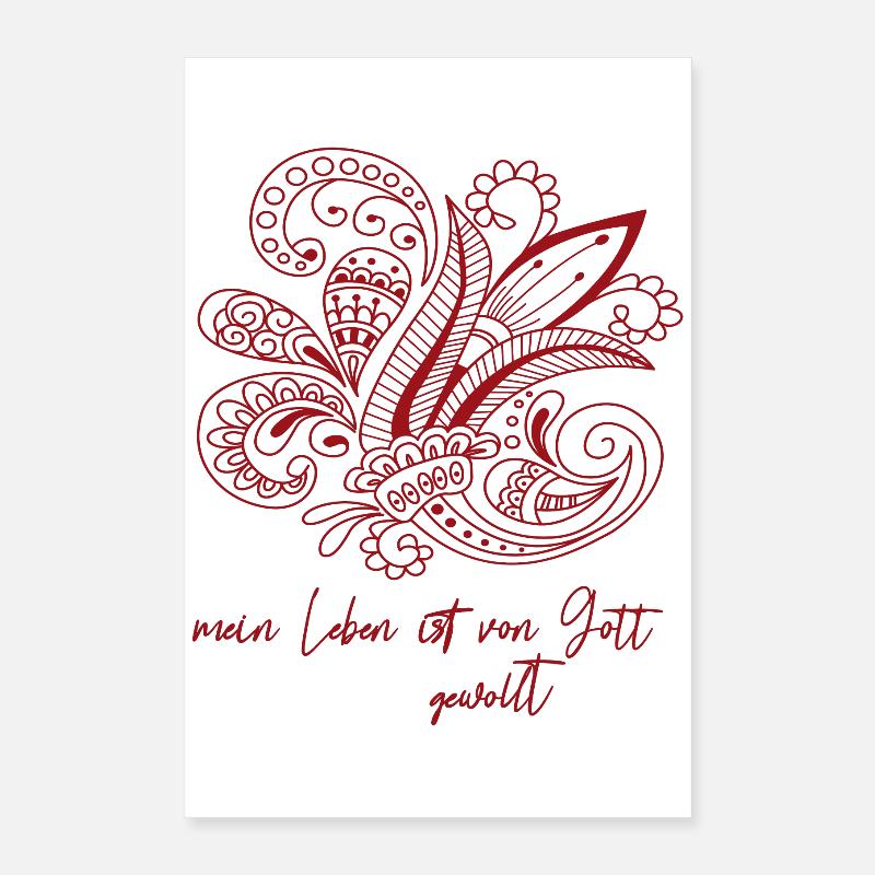 Ornament Kirche Geburt Poster 40x60 cm