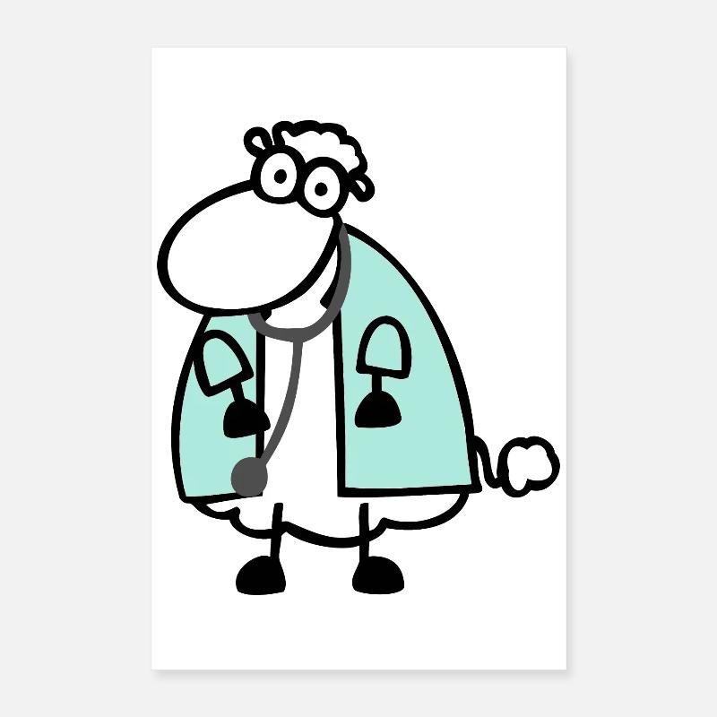 Doctor's Sheep 2 Poster 16" x 24" (40x60 cm)