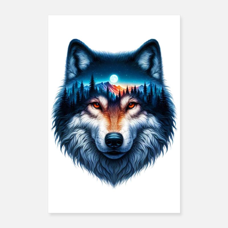Wolf Poster 40x60 cm