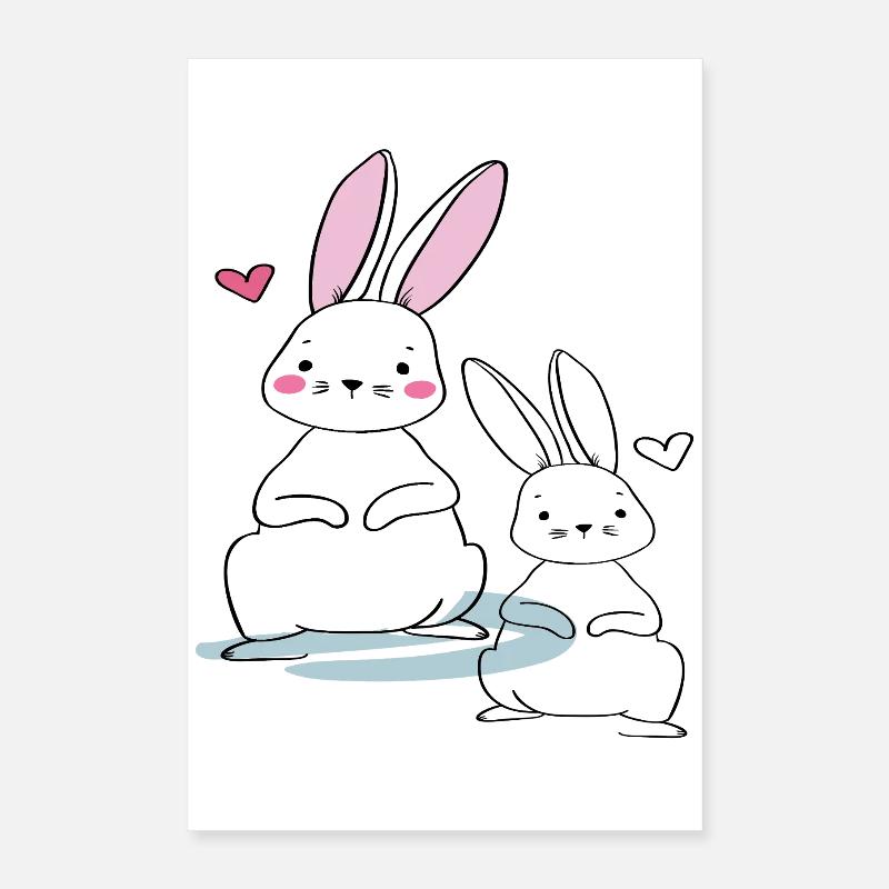 Osterhasen Poster 40x60 cm