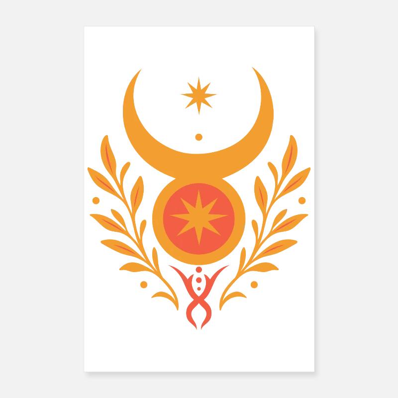 Mittsommer Sonnengott - Pagan & Wicca Poster 40x60 cm