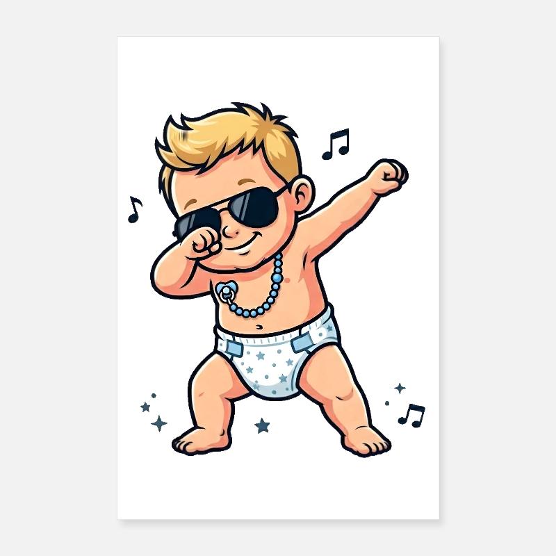 Bébé mignon – Garçon blond Poster 40 x 60 cm