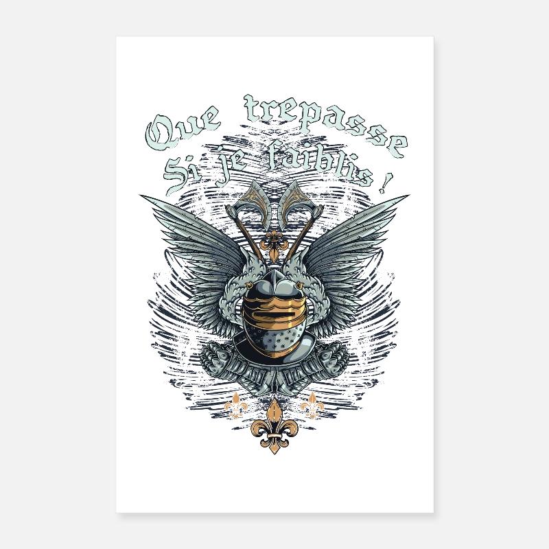 Que trépasse si je faiblis ! Citation réplique Poster 40 x 60 cm