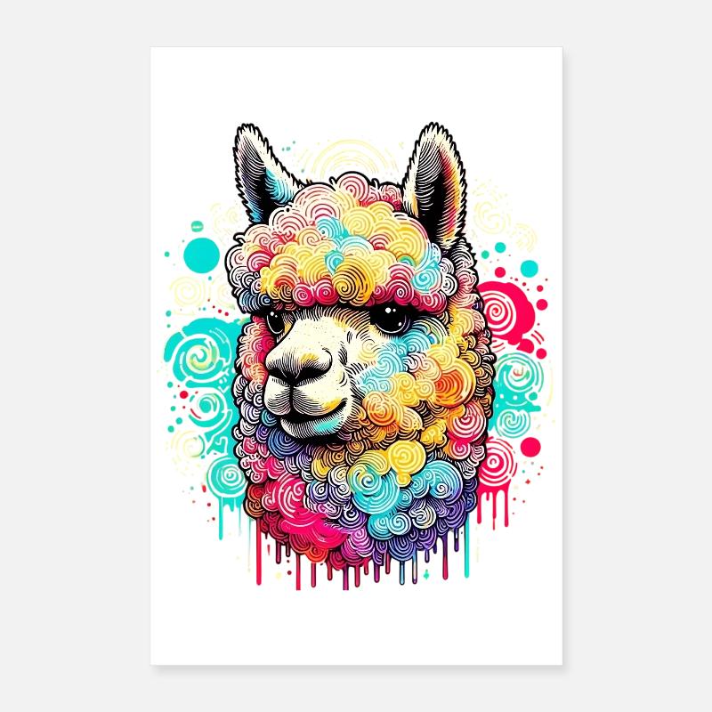 Alpaca Poster 16" x 24" (40x60 cm)