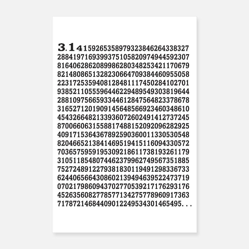 Frohen Pi Tag Poster 40x60 cm