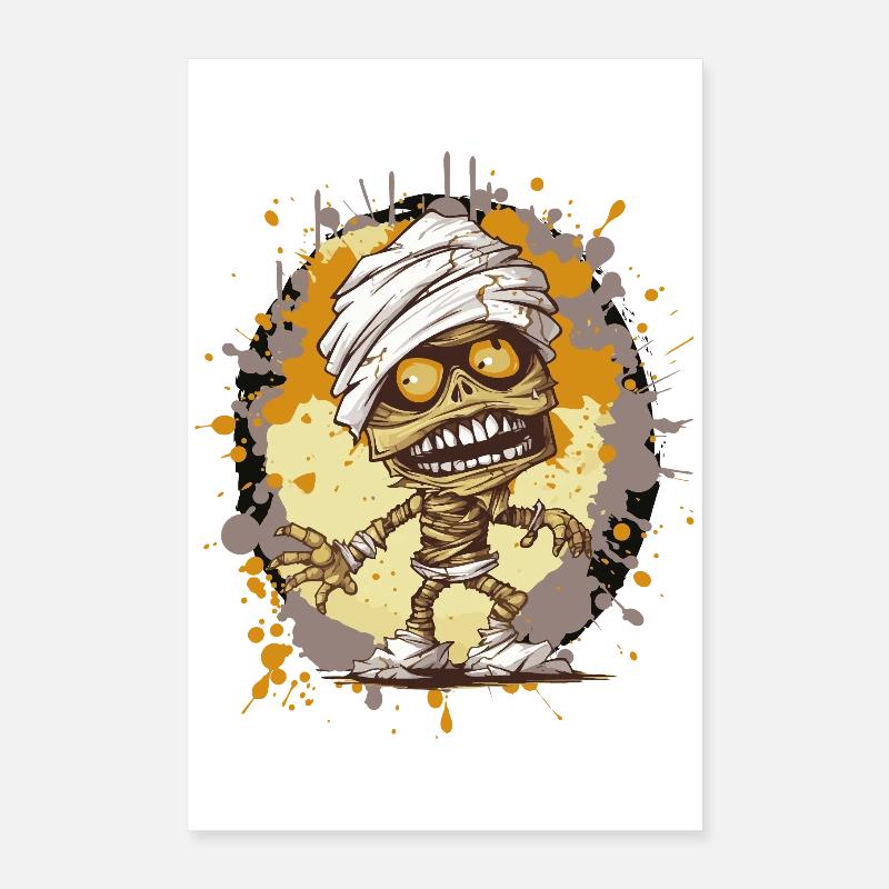 Momie en regard d’éclaboussures Poster 40 x 60 cm