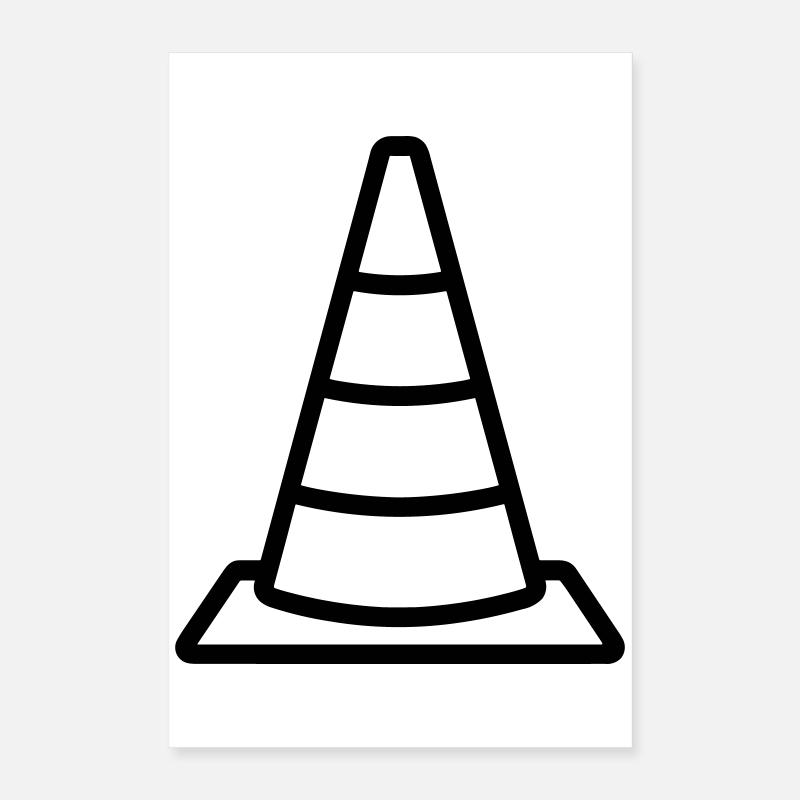 Traffic cone Poster 16" x 24" (40x60 cm)