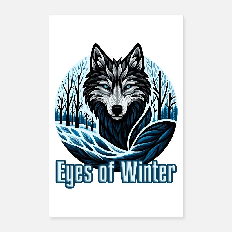 Augen des Winters Poster 40x60 cm