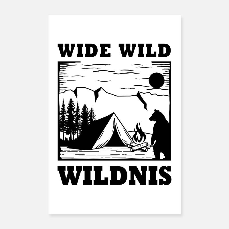 Vaste nature sauvage Poster 40 x 60 cm