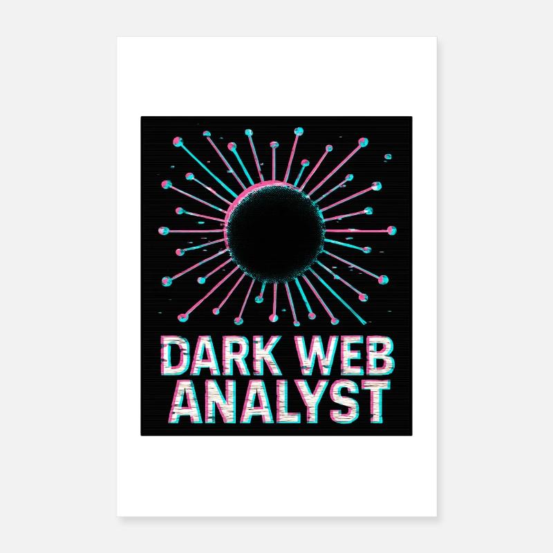 Dark-Web-Analyst – Cybersicherheit Poster 40x60 cm