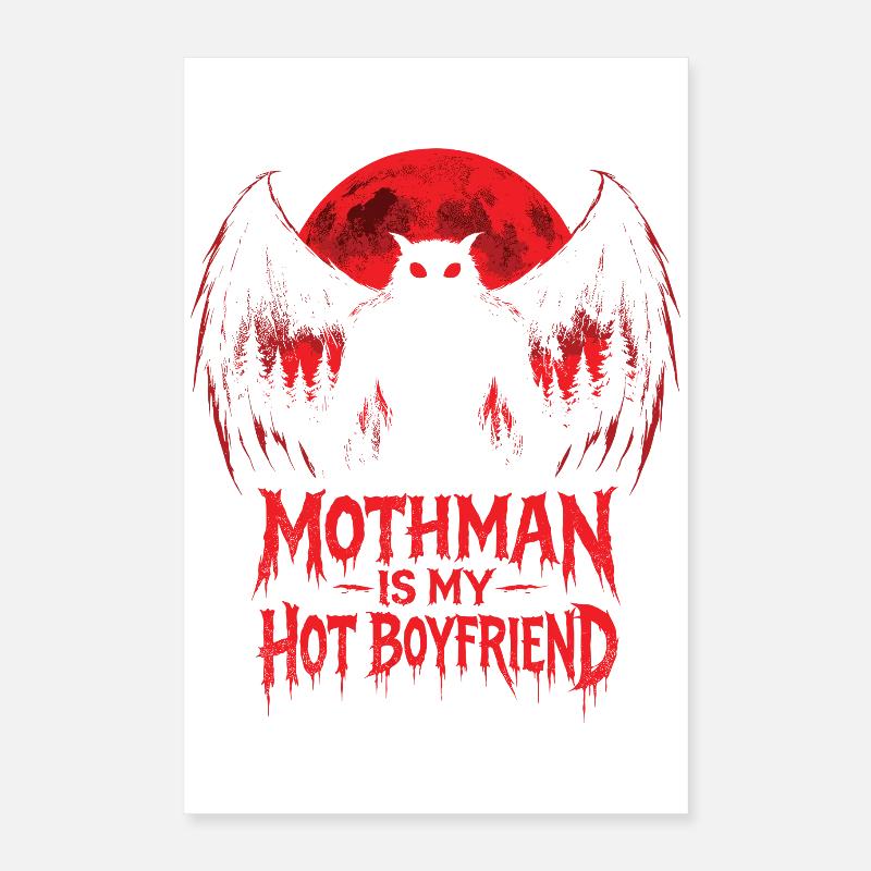 Mothman est mon petit ami sexy Cryptide Poster 40 x 60 cm