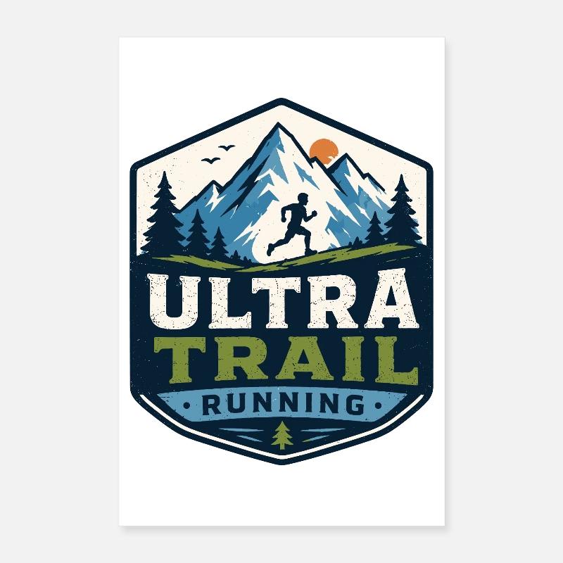 Ultra Trail Running Poster 40 x 60 cm