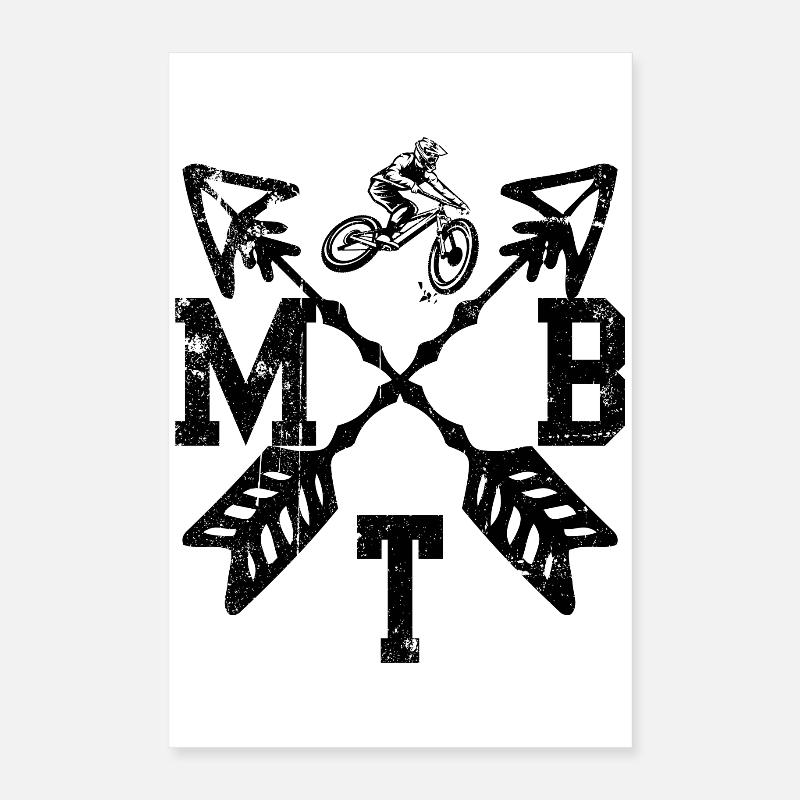 MTB-Pfeil Poster 40x60 cm