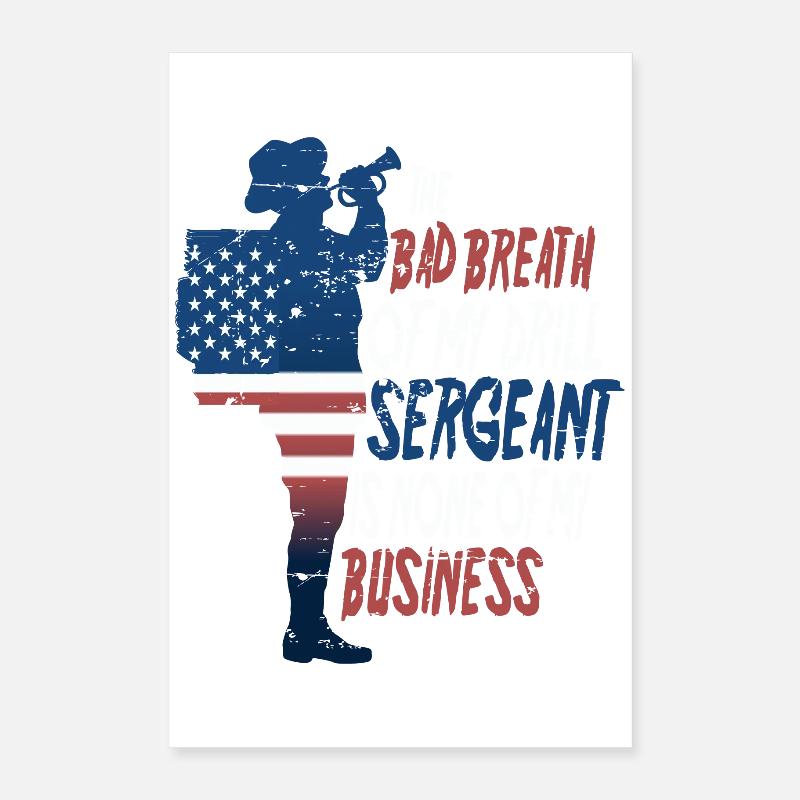 Sergent instructeur Poster 40 x 60 cm