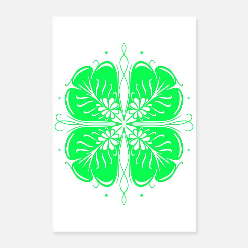 Klee St Patricks Day Kleeblatt Poster 40x60 cm