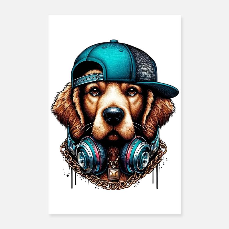 Hund Poster 40x60 cm