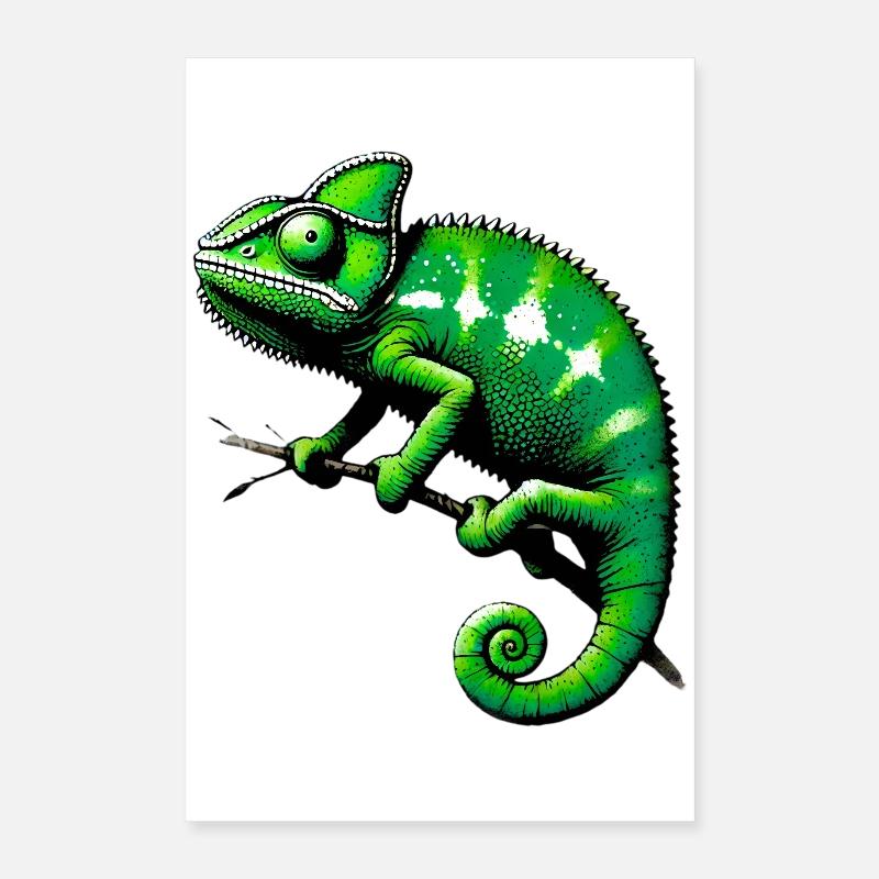 Caméléon Poster 40 x 60 cm