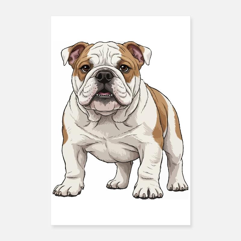 Chiot bouledogue Poster 40 x 60 cm