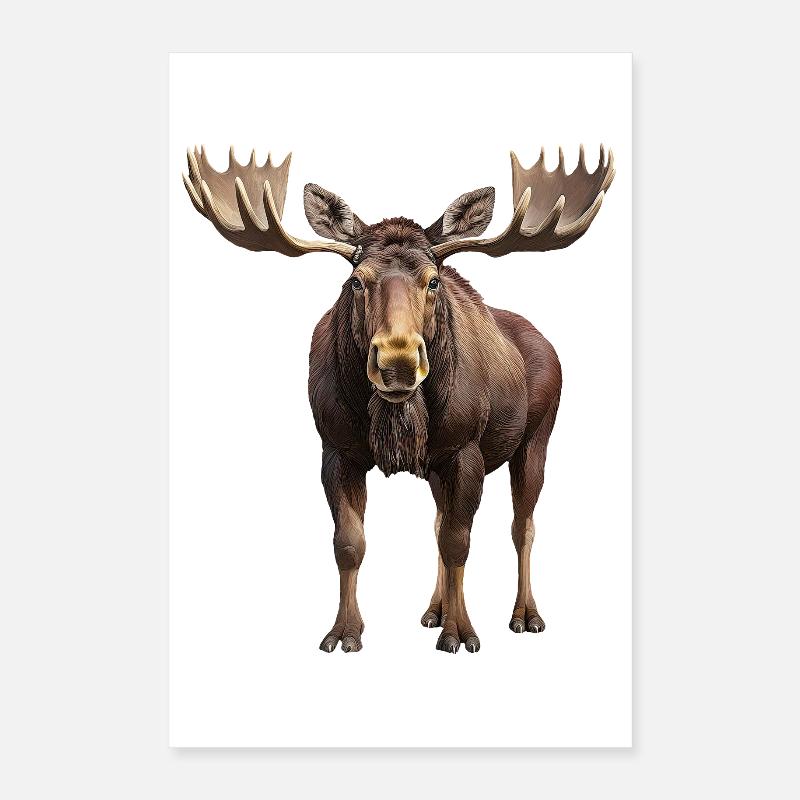 Elch Poster 40x60 cm