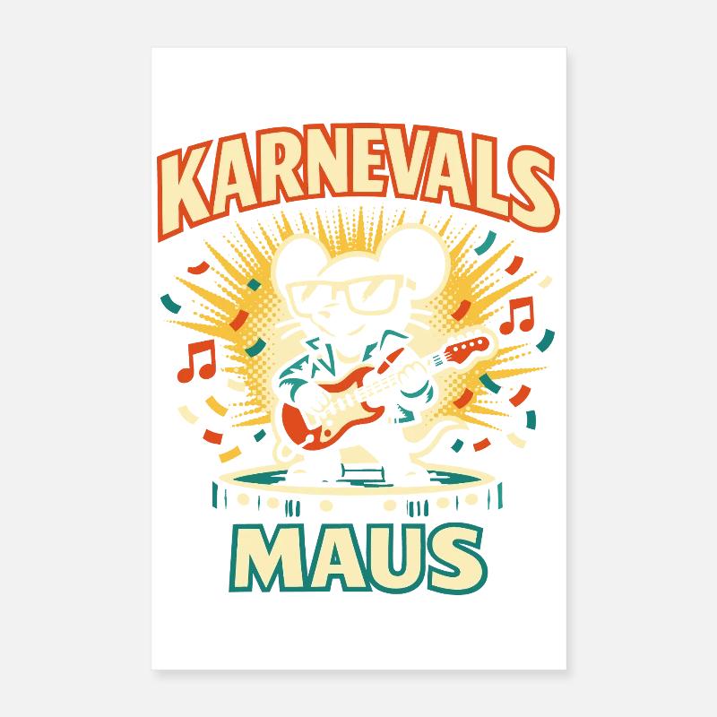 Carnival Mouse Rock Cologne Gift Cute Poster 16" x 24" (40x60 cm)
