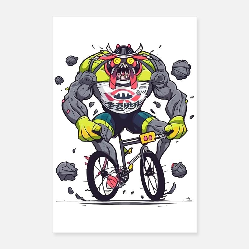 BMX Dämon Kraftkoloss Poster 40x60 cm