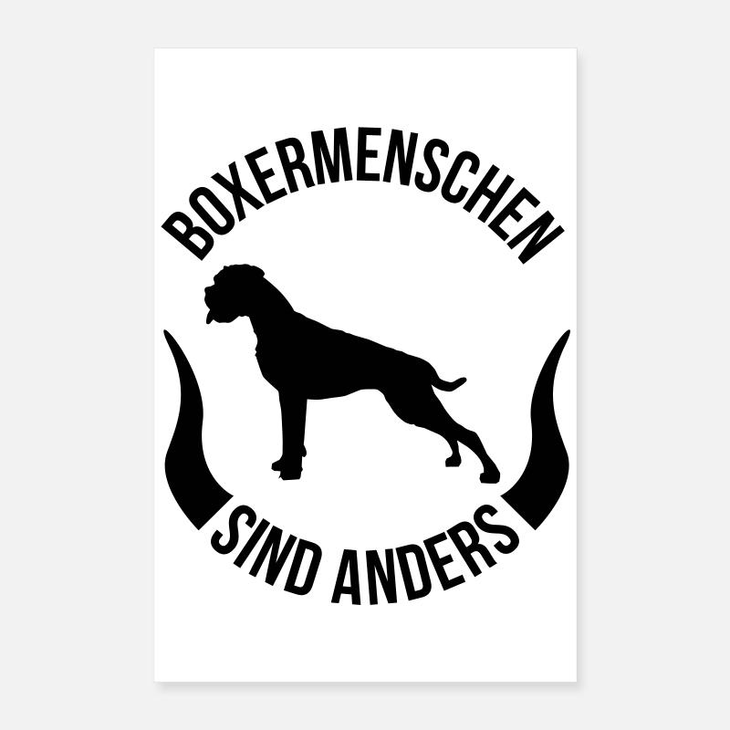 Boxer gens sont différents Poster 40 x 60 cm