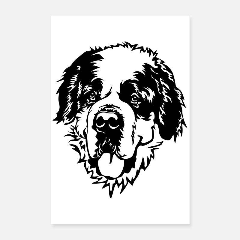 St. Bernard's Head Poster 16" x 24" (40x60 cm)
