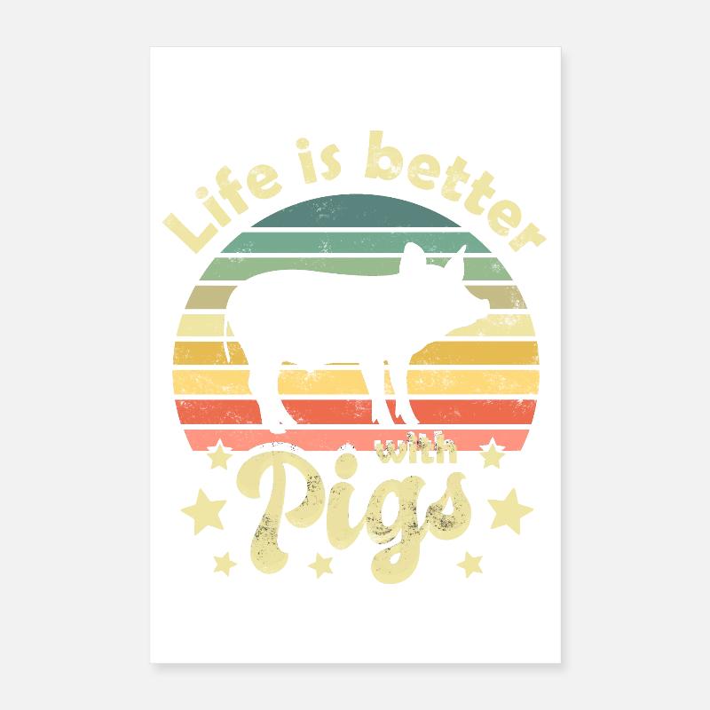 Cochons Poster 40 x 60 cm