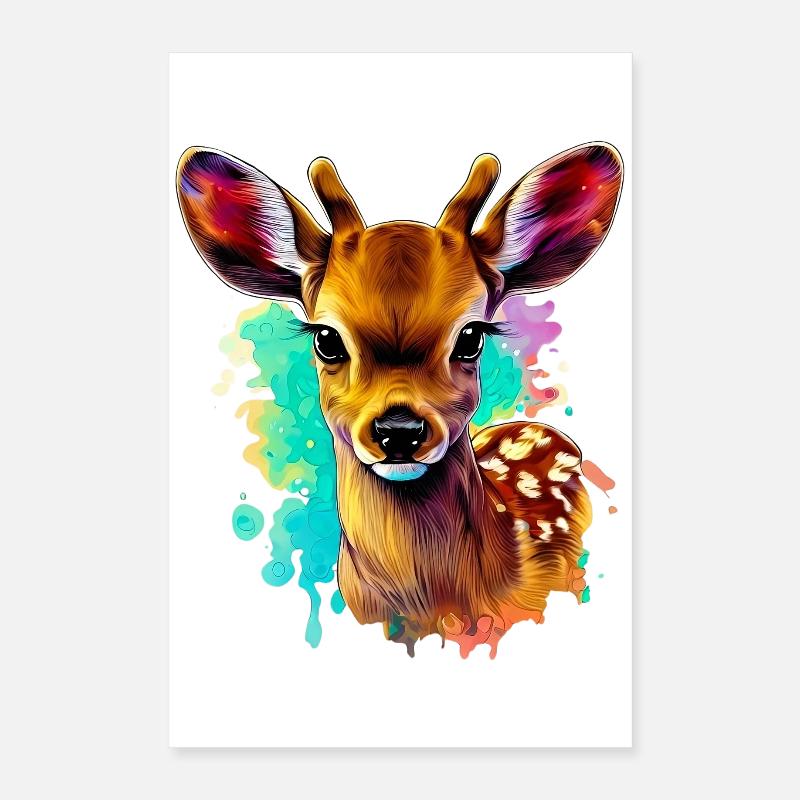 Fawn Poster 16" x 24" (40x60 cm)