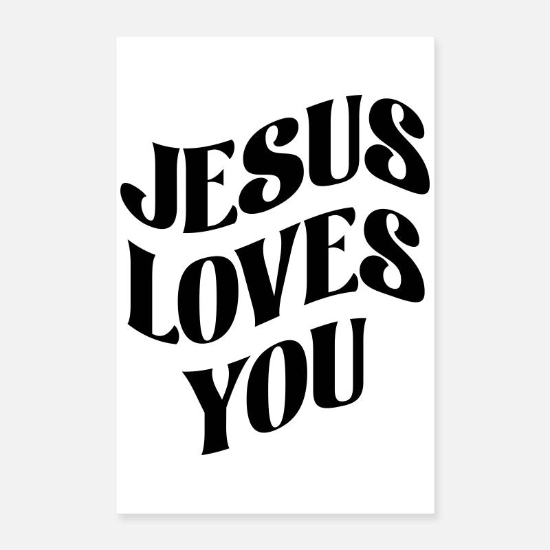 Jésus t’aime Poster 40 x 60 cm