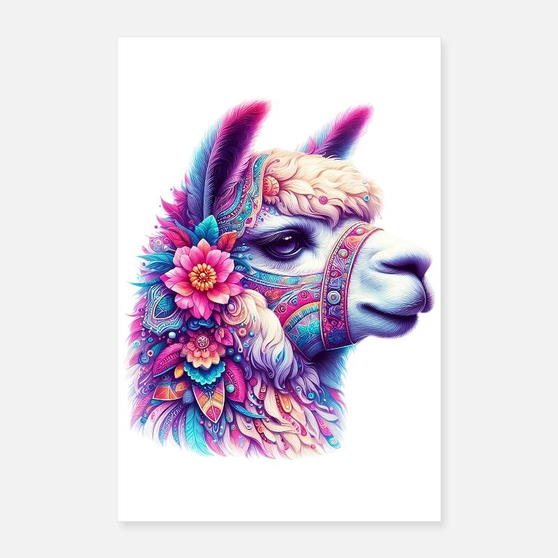 Alpaga Poster 40 x 60 cm