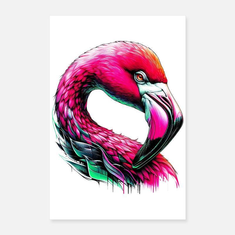 Flamingo Poster 40x60 cm