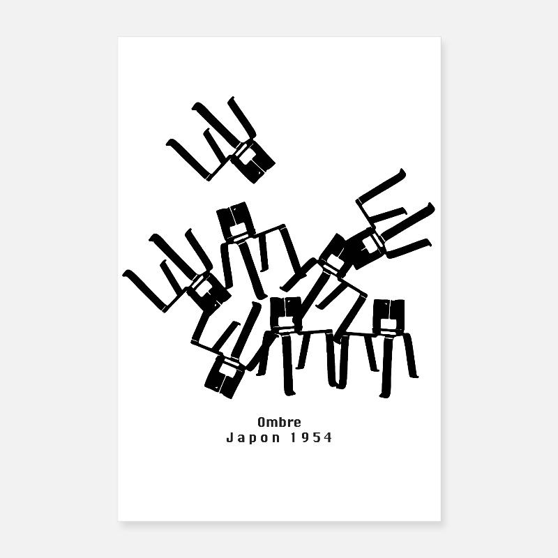 Stühle im Herbst - Hommage an C.P. Poster 40x60 cm
