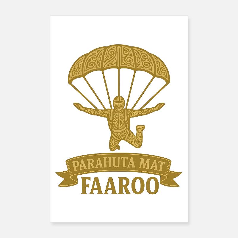 Tahitianischer Fallschirm Poster 40x60 cm