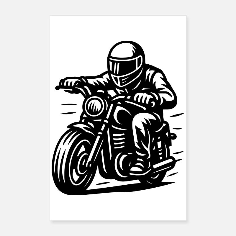 cycliste Poster 40 x 60 cm