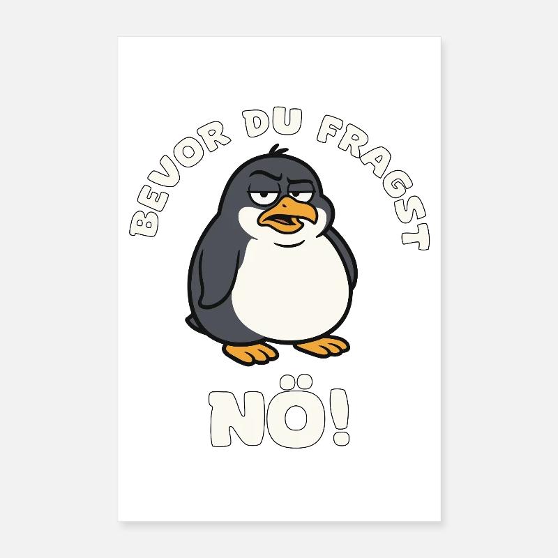 Avant de demander à Manchot de Basse-Autriche Poster 40 x 60 cm