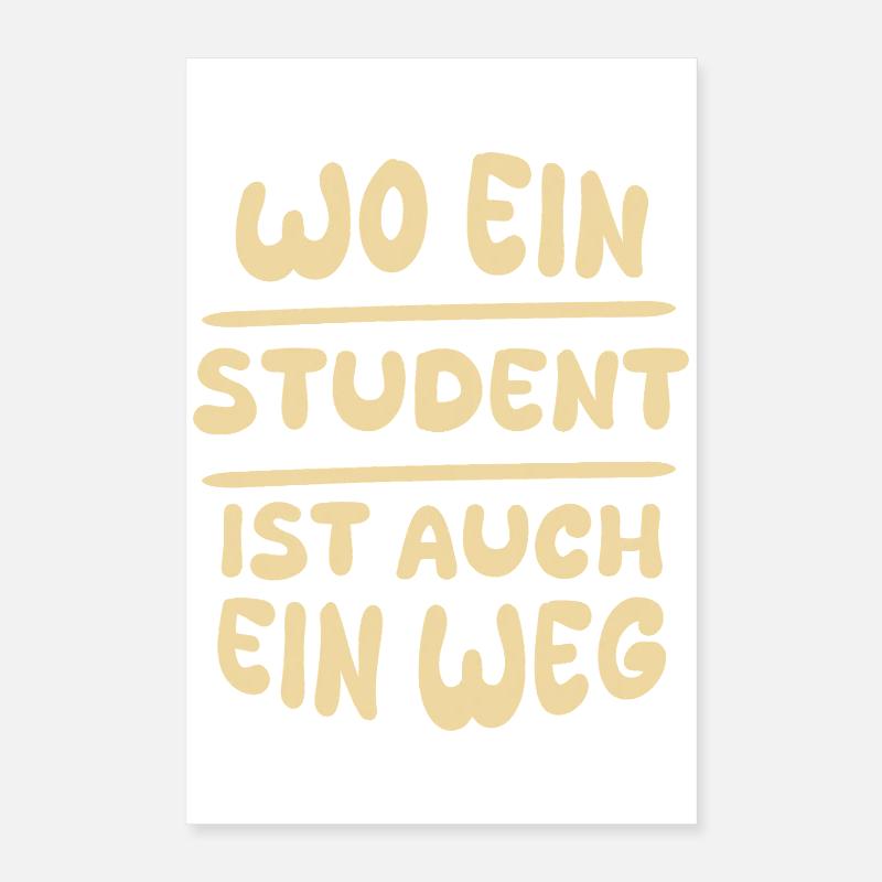 Student as a student Poster 16" x 24" (40x60 cm)