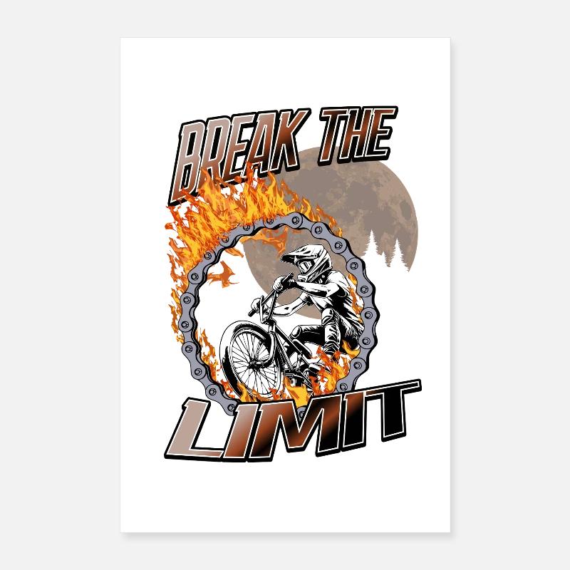 BMX Break the Limit Fire Poster 16" x 24" (40x60 cm)