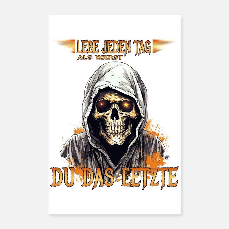 Vis chaque jour comme si tu étais le dernier Poster 40 x 60 cm
