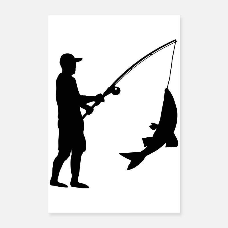 Angeln Angler Poster 40x60 cm