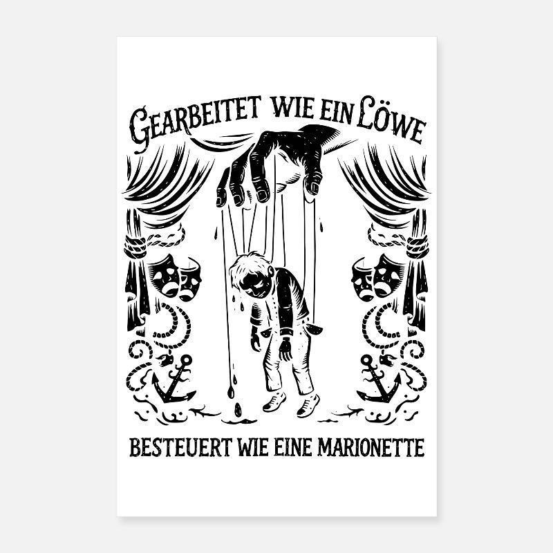 Gearbeitet Wie Ein Löwe, Poster 40x60 cm
